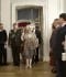 Ceremonijmeistars piesaka Valsts prezidentu Valdi Zatleru un viņa kundzi