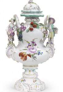 Smaržu vāze. Vācija, Meisenes manufaktūra 18. gs. 60. gadi