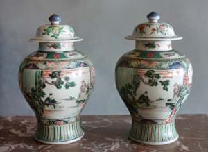 Vāzes. Ķīna, Kansī periods, 18. gadsimta sākums